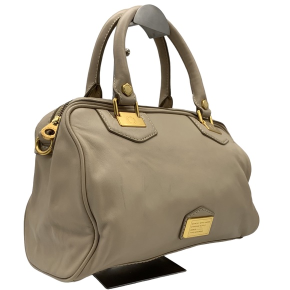 Marc Jacobs Smooth Leather Tote Handbag Crossbody Bag in Beige - Picture 3 of 16